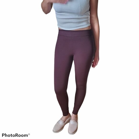 Dynamite Burgundy legging Faux leather - Picture 2 of 4